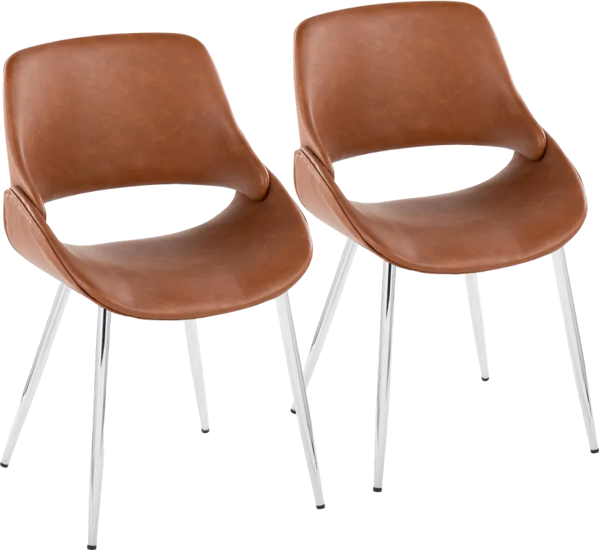 Stroble VII Camel Dining Chair, Set of 2