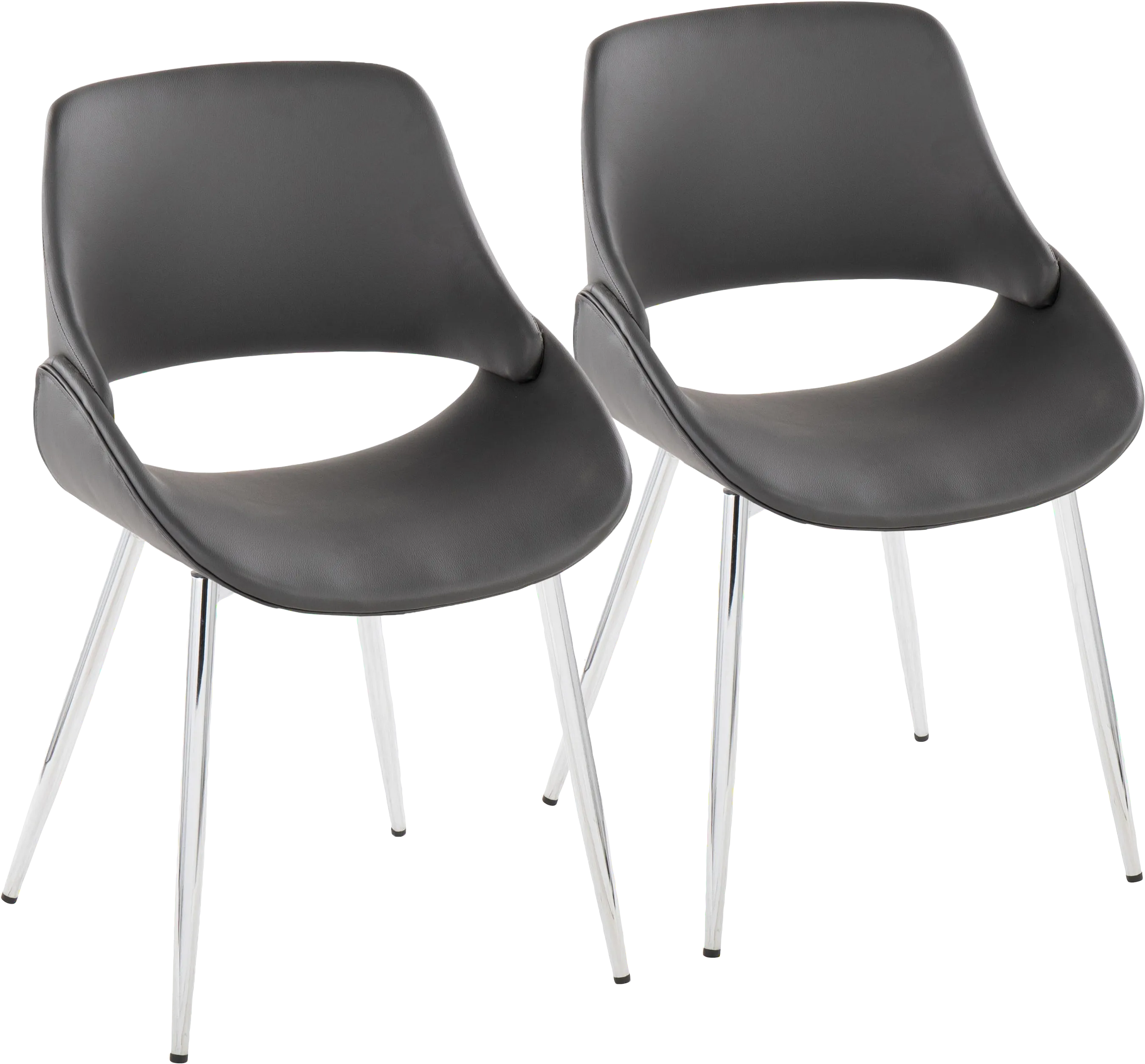 Stroble VII Gray Dining Chair, Set of 2 - Thumbnail - Image 1