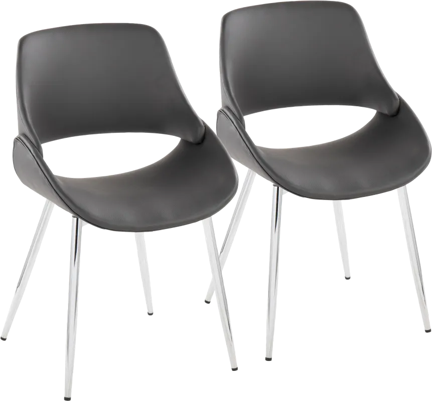 Stroble VII Gray Dining Chair, Set of 2