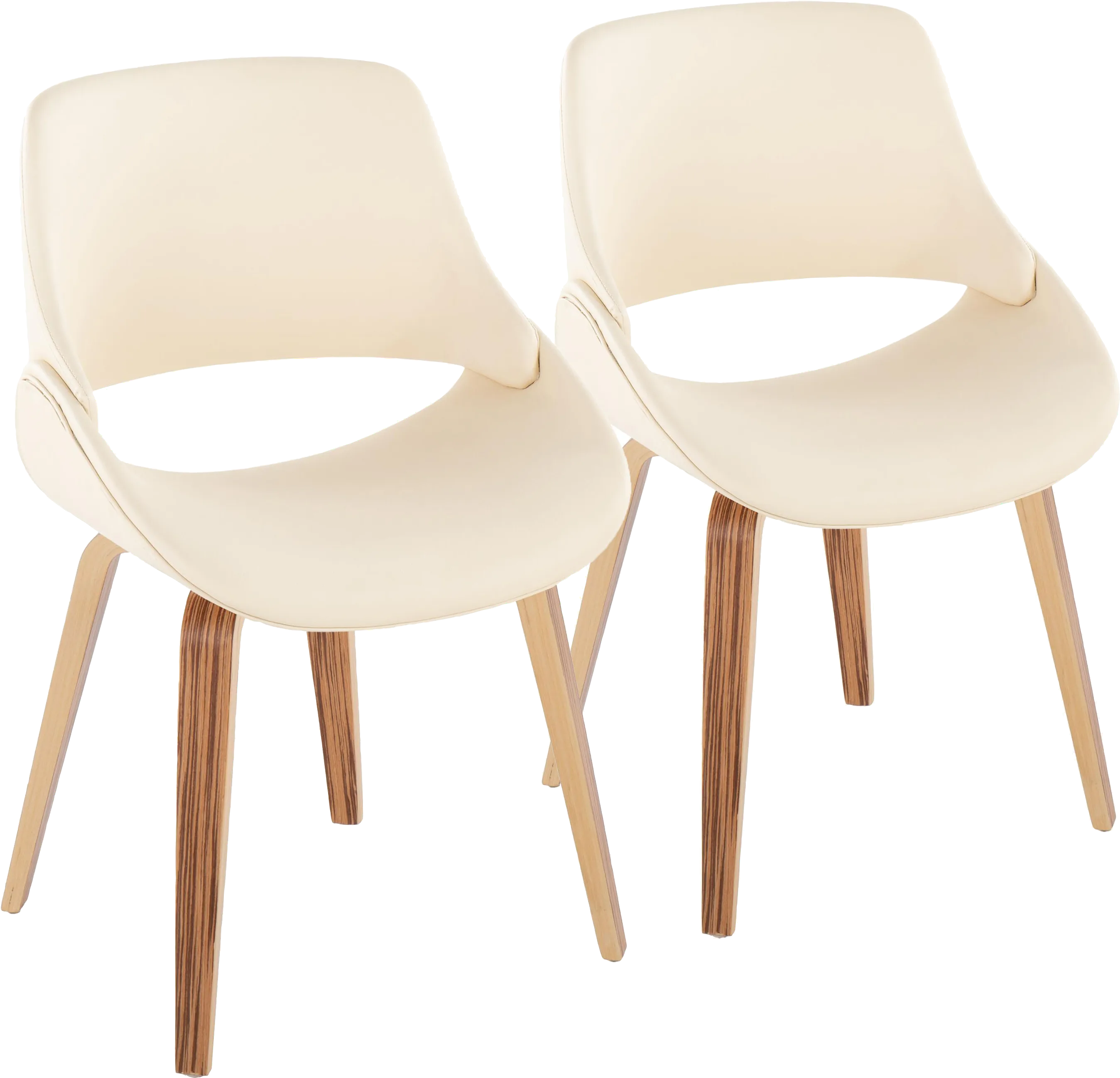 Stroble X Cream Dining Chair, Set of 2 - Thumbnail - Image 1