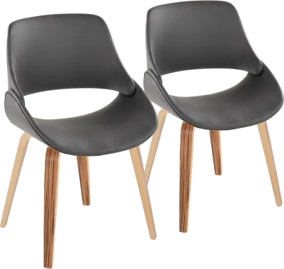 Stroble X Gray Dining Chair, Set of 2