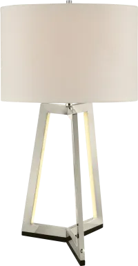 Oxnard Way Silver Lamp