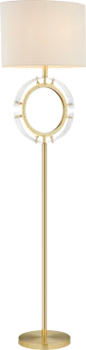 Plumosa Park Gold Floor Lamp