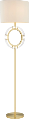 Plumosa Park Gold Floor Lamp