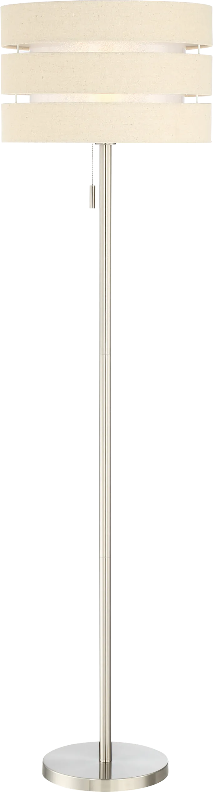 Quaylo Lane Silver Floor Lamp - Thumbnail - Image 1
