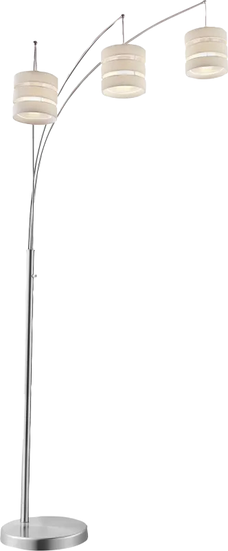 Quaylo Lane Silver Arc Floor Lamp