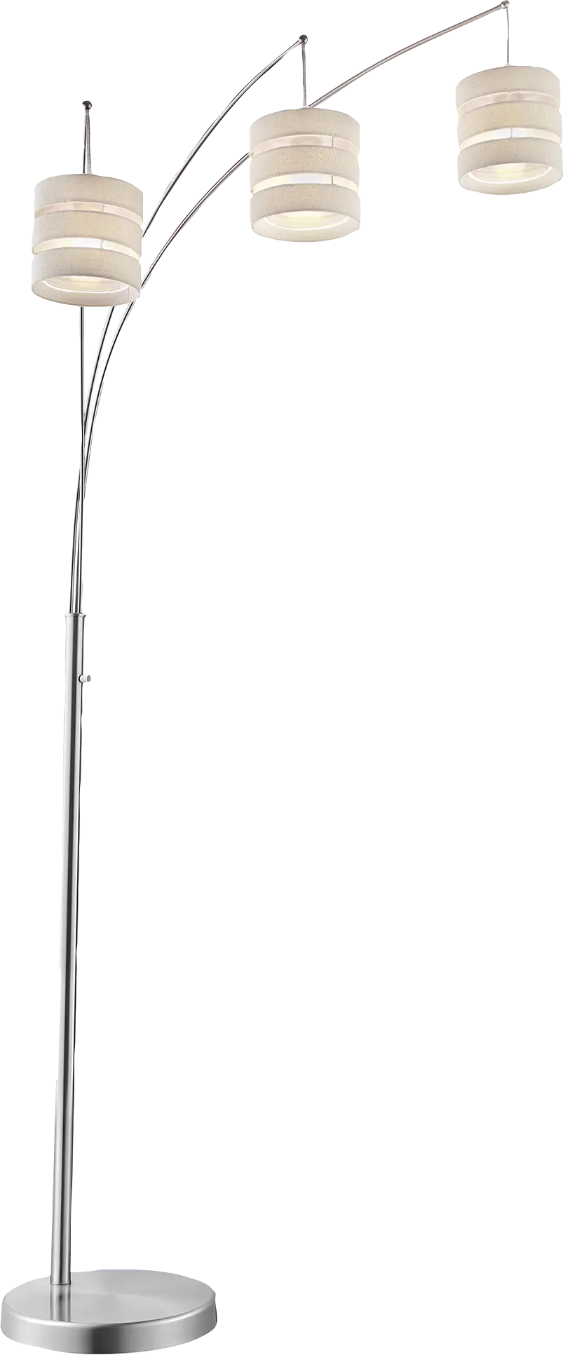 Quaylo Lane Silver Arc Floor Lamp