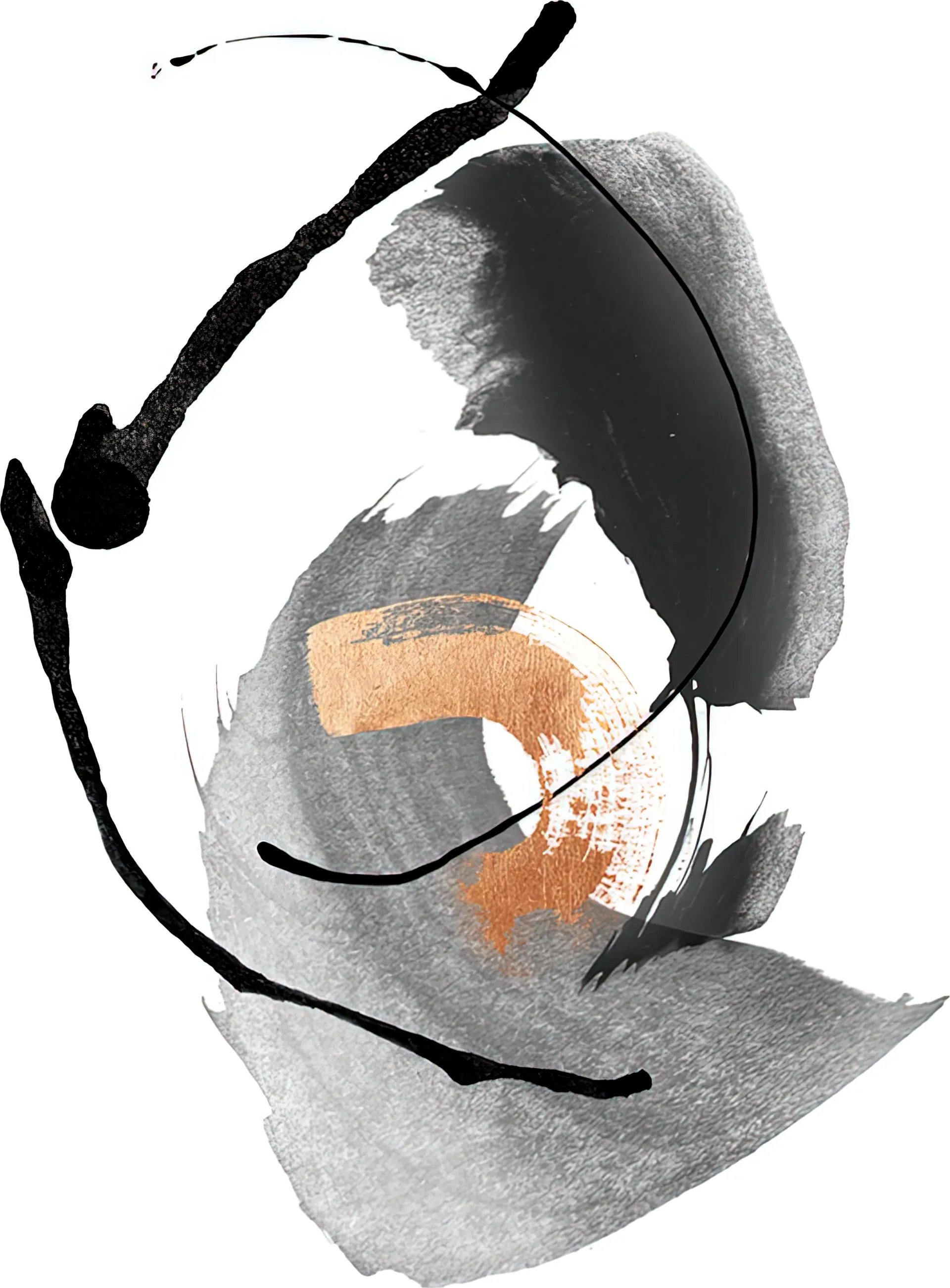 Kallie Gray Glass Wall Art - Image 1