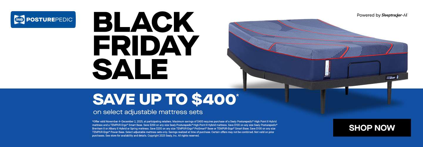 Black Friday Sale: Save up to $400 on select adjustable mattress sets. Shop Now.
