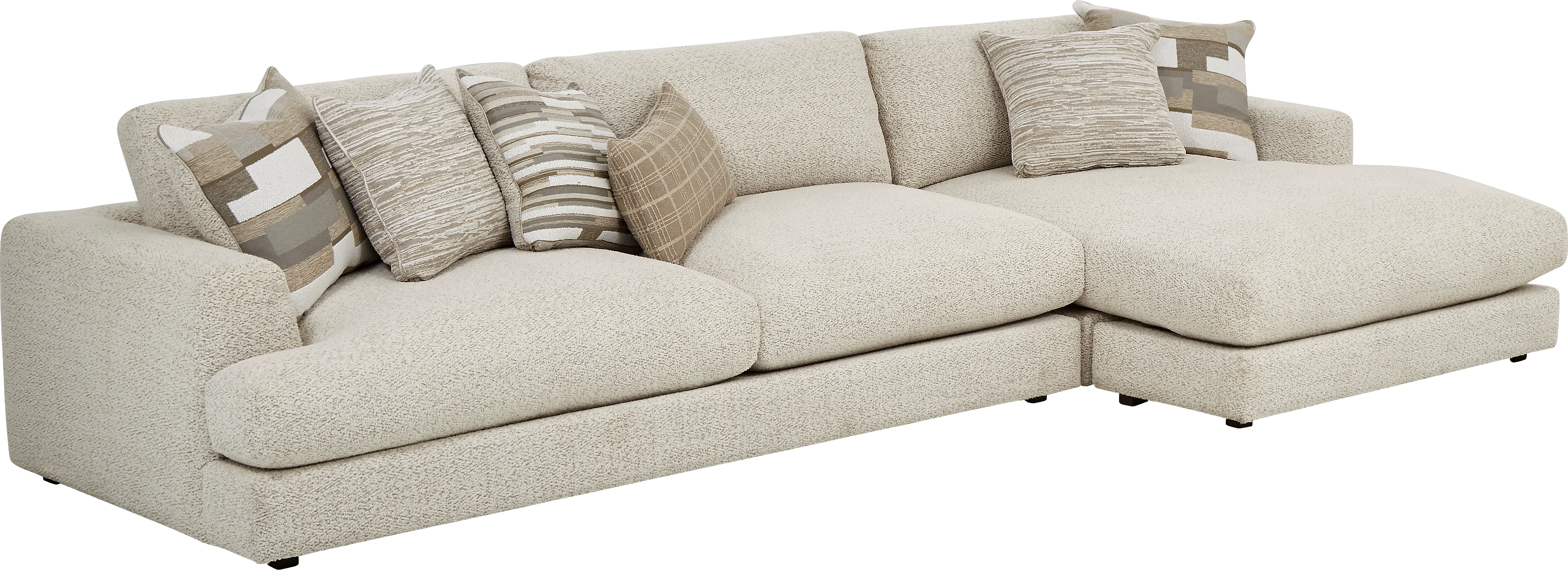 Montecito White 2 Pc Sectional - Thumbnail - Image 1