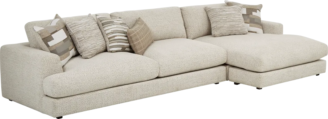 Montecito White 2 Pc Sectional