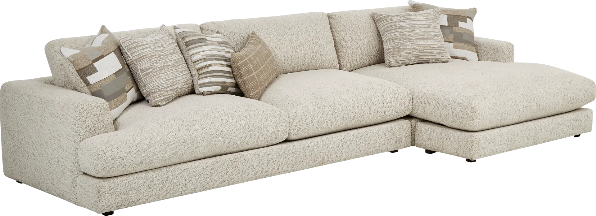 Montecito White 2 Pc Sectional