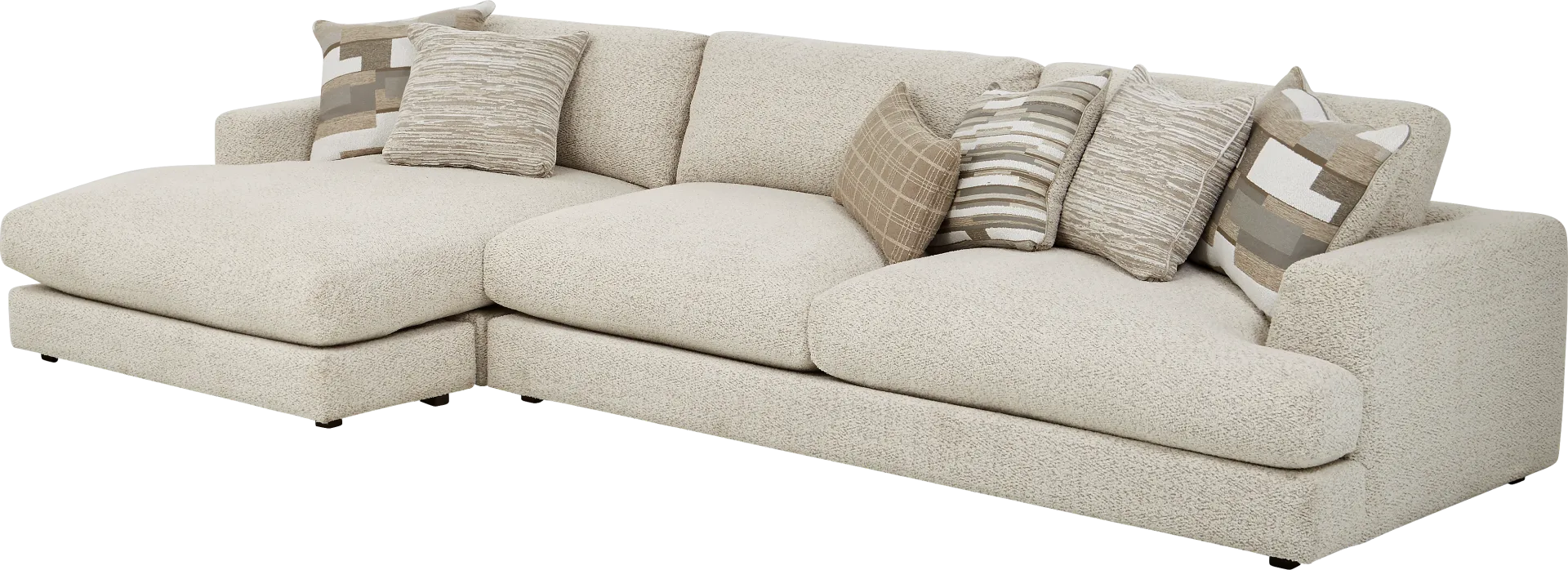 Montecito White 2 Pc Sectional - Image 1