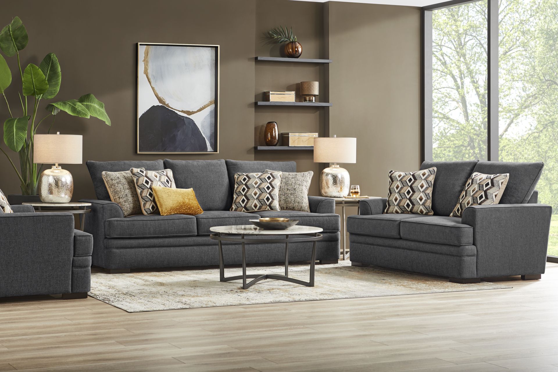 Surrey Hills Black 2 Pc Living Room - Image 1