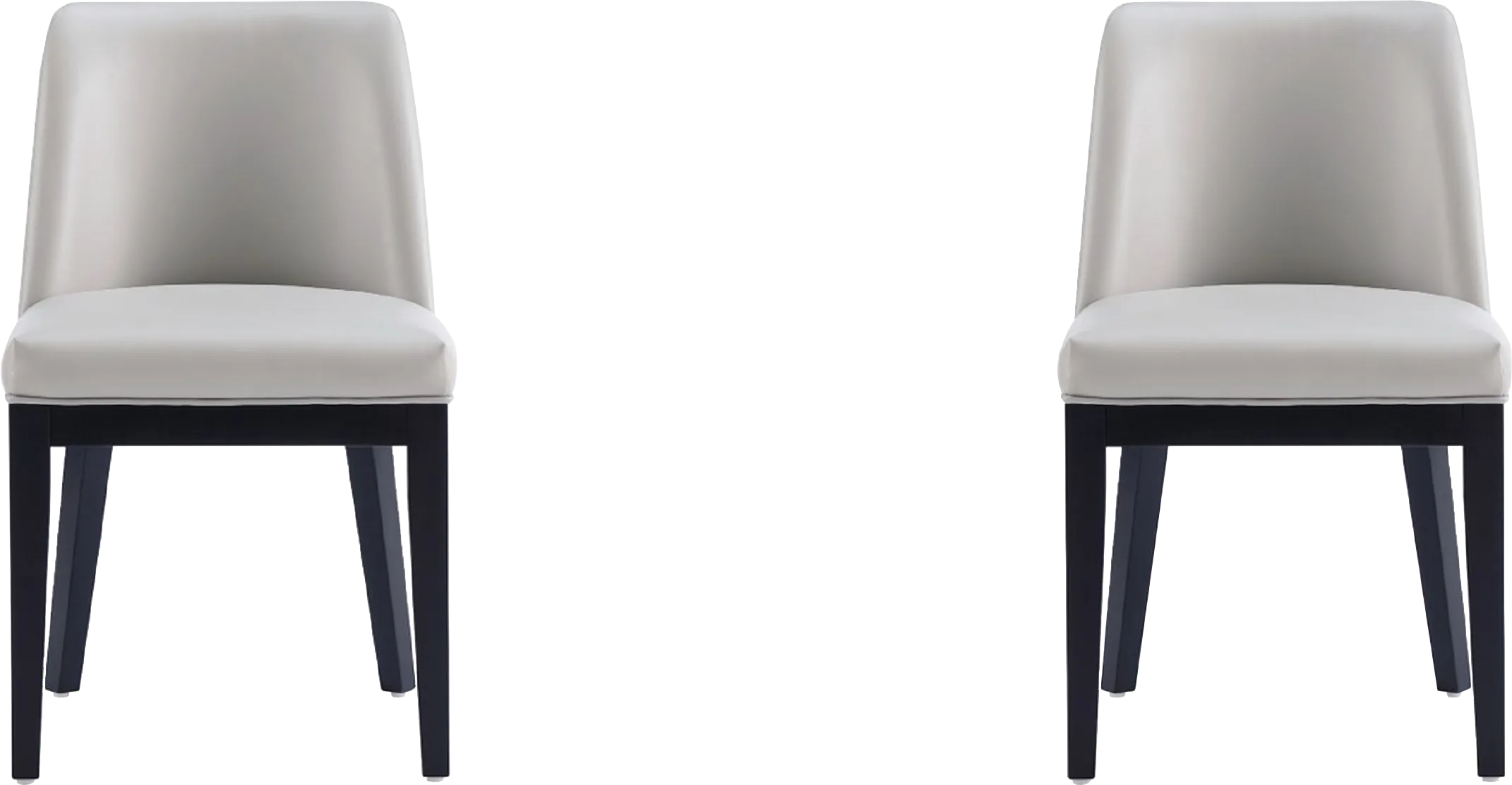 Doescher Light Gray Dining Chair, Set of 2
