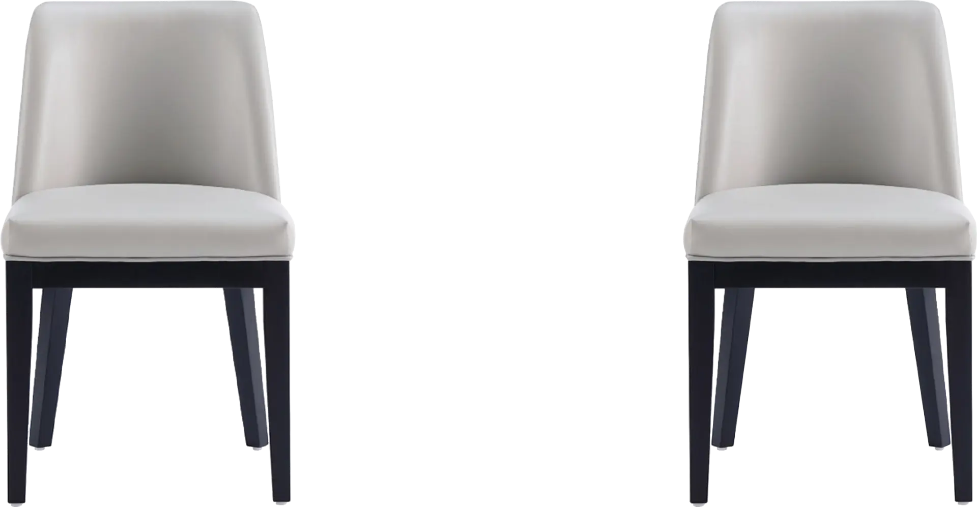 Doescher Light Gray Dining Chair, Set of 2