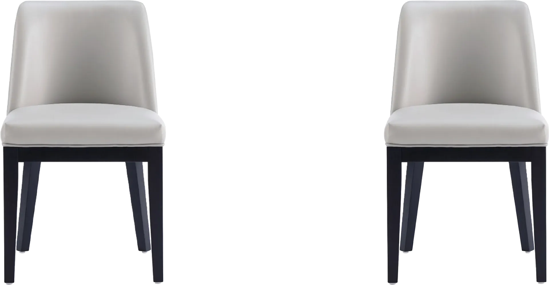 Doescher Light Gray Dining Chair, Set of 2 - Image 1