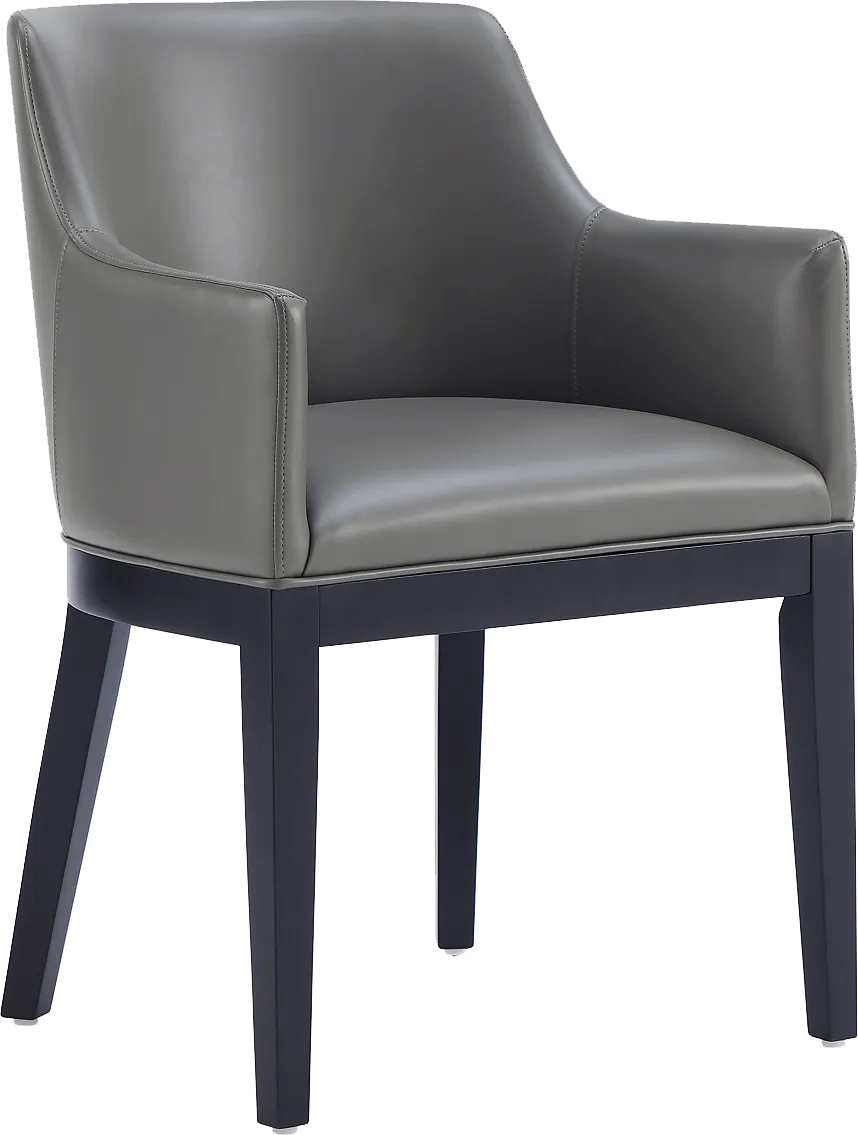 Doescher Gray Arm Chair - Image 1