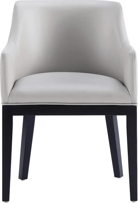Doescher Light Gray Arm Chair