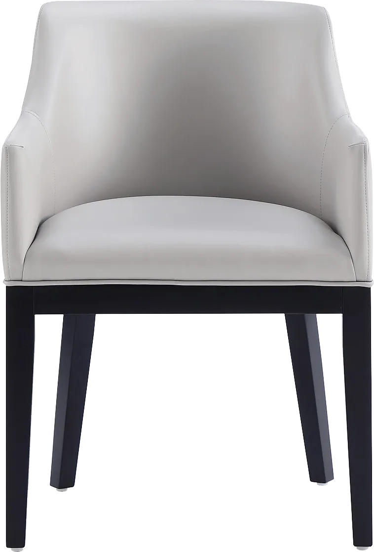 Doescher Light Gray Arm Chair - Image 1