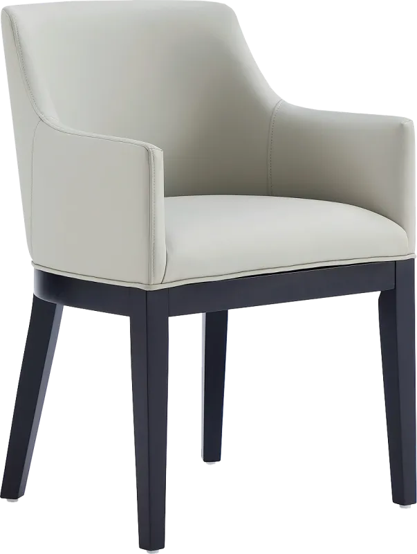 Doescher Stone Gray Arm Chair