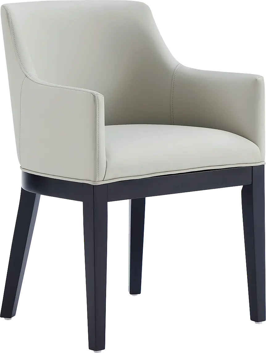 Doescher Stone Gray Arm Chair