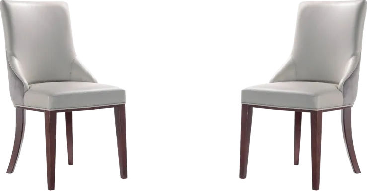 Glaspey Light Gray Dining Chair, Set of 2