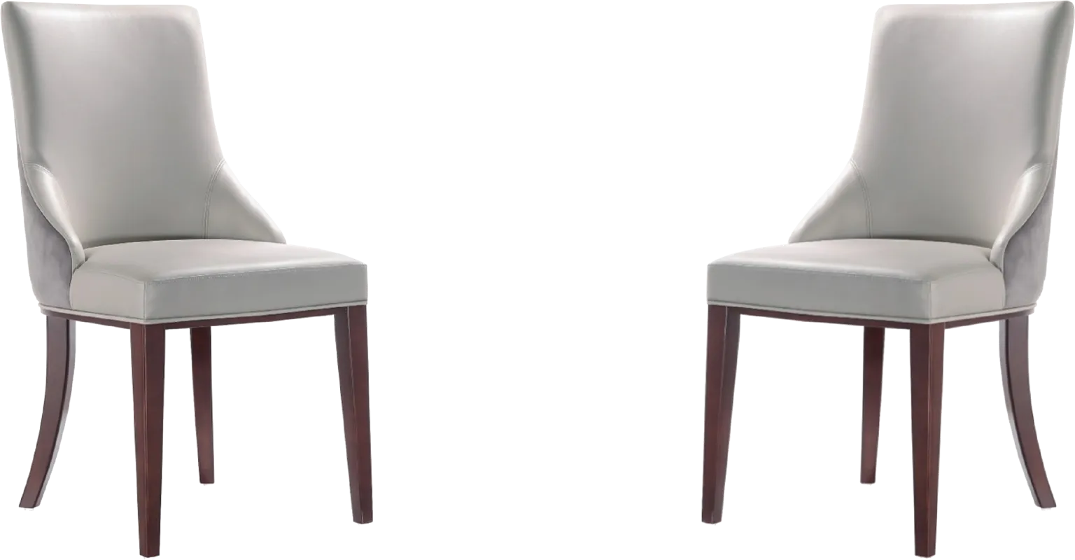 Glaspey Light Gray Dining Chair, Set of 2