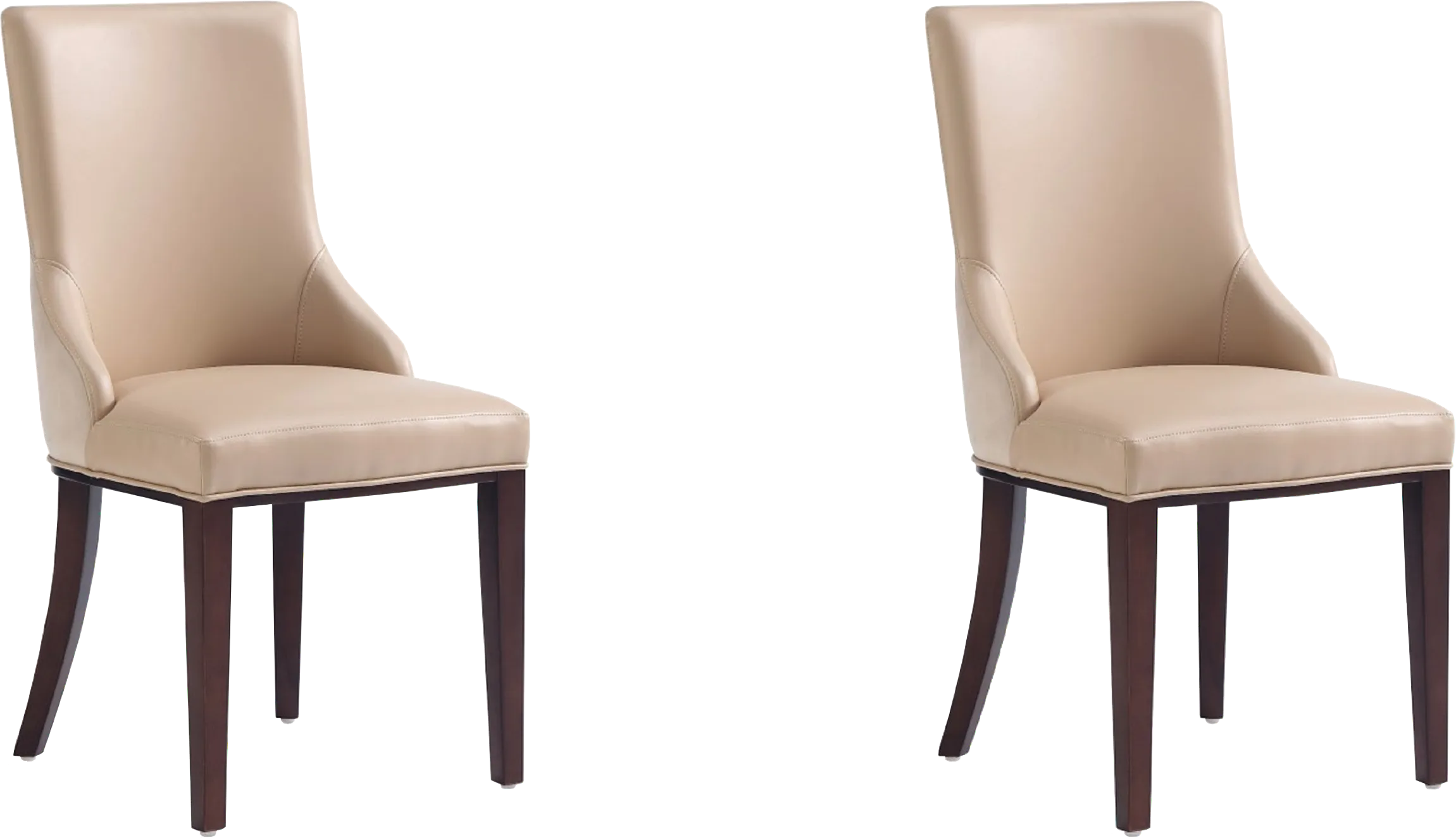 Glaspey Tan Dining Chair, Set of 2