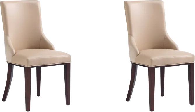 Glaspey Tan Dining Chair, Set of 2
