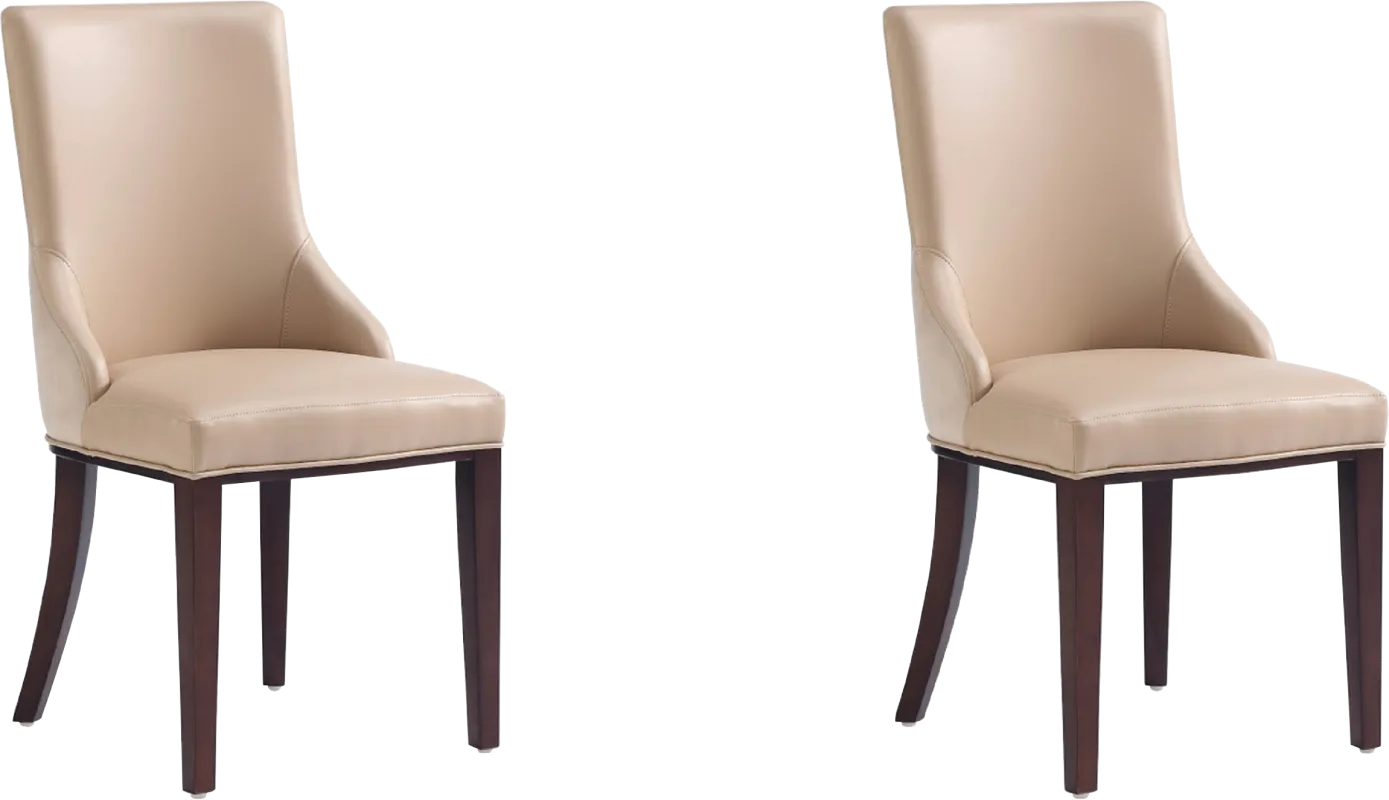Glaspey Tan Dining Chair, Set of 2