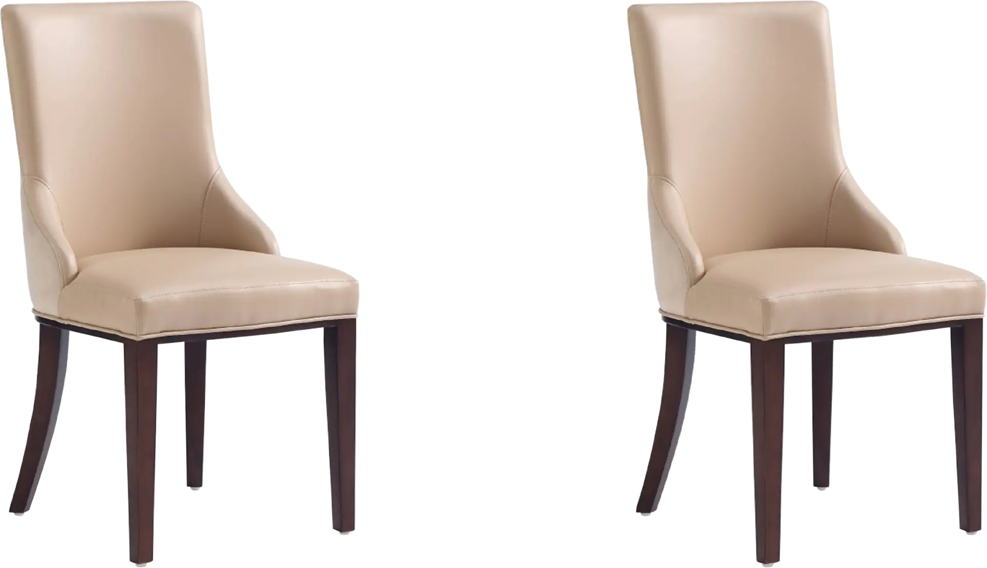 Glaspey Tan Dining Chair, Set of 2