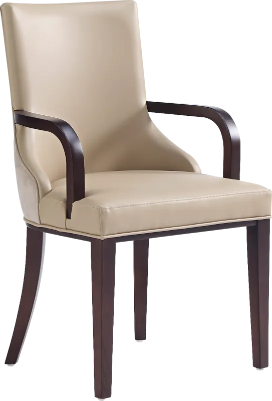 Glaspey Tan Arm Chair
