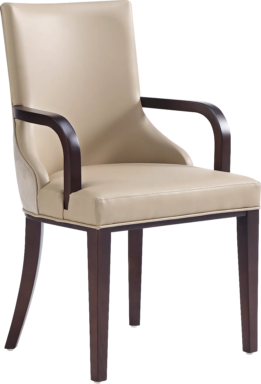 Glaspey Tan Arm Chair - Image 1