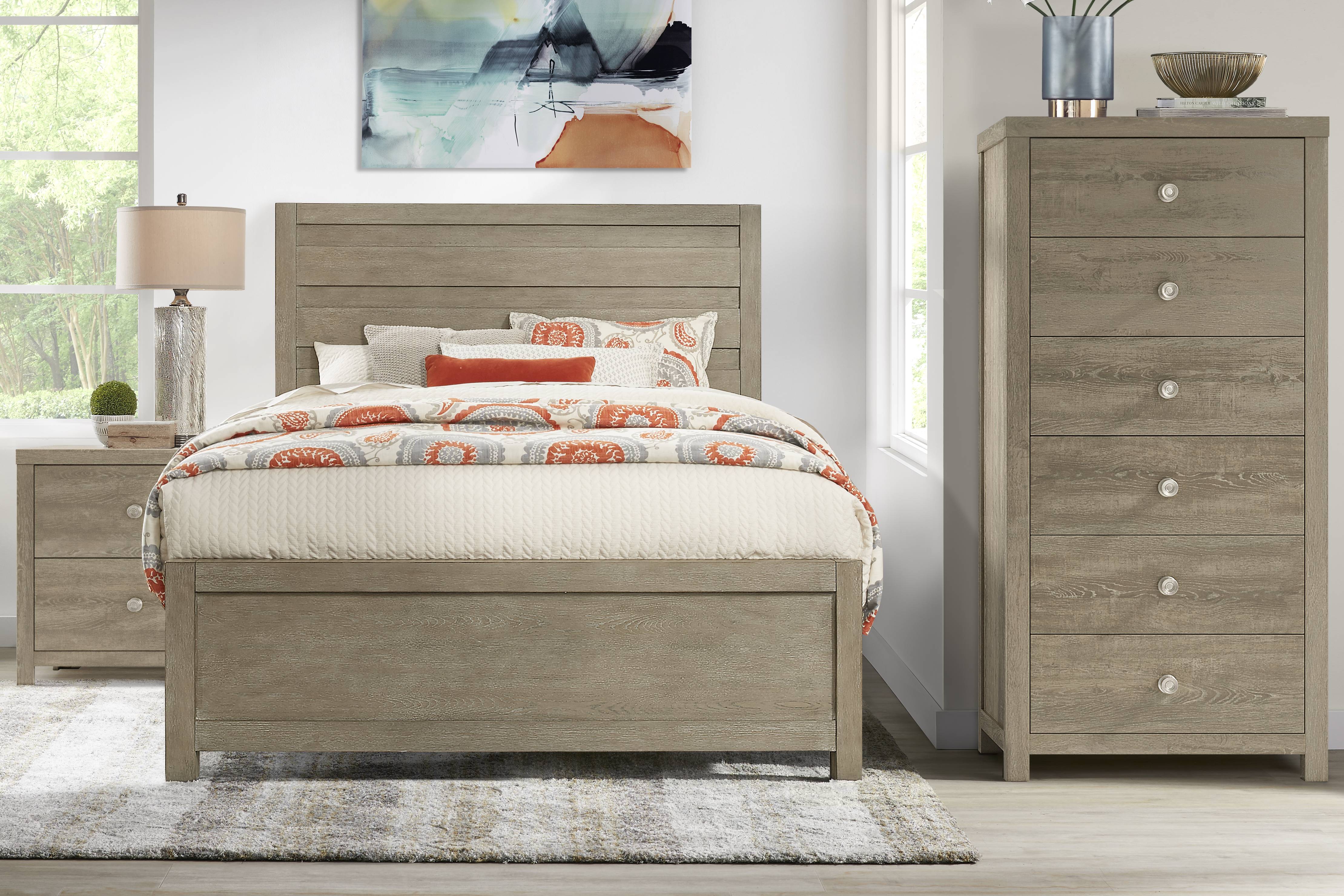 Barringer Place Gray 5 Pc King Panel Bedroom - Thumbnail - Image 1