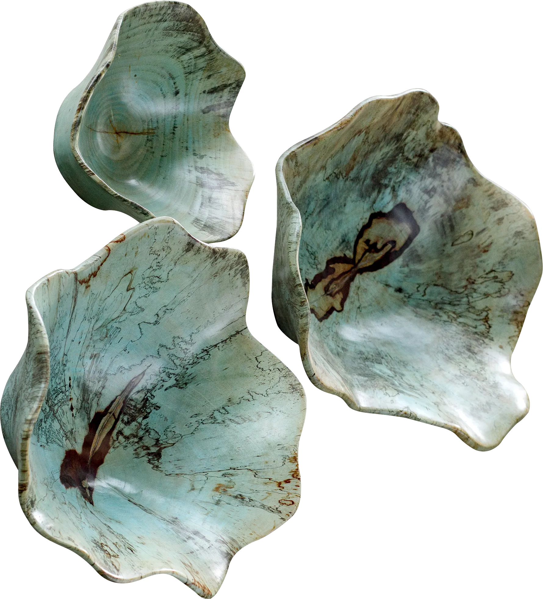 Jaffna Blue Wall Art, Set of 3 - Image 1