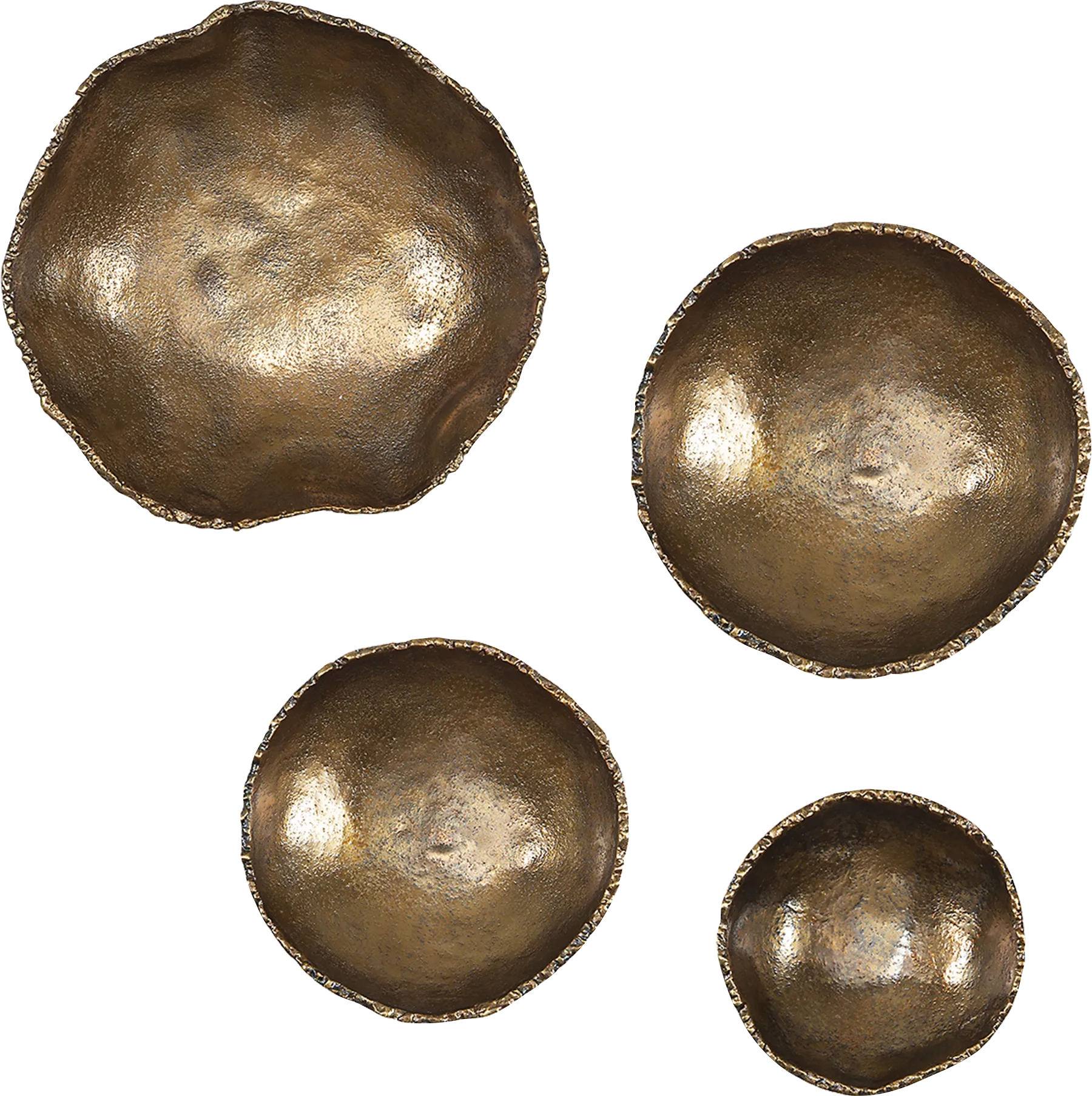 Jousting Brass Wall Art, Set of 4 - Image 1