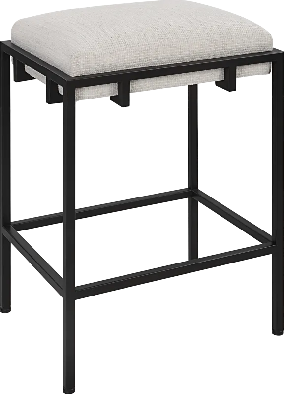 Lesna Black Counter Stool