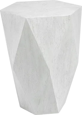 Scioto White Accent Table