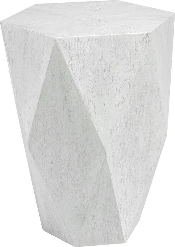 Scioto White Accent Table