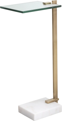 Shibell White Accent Table