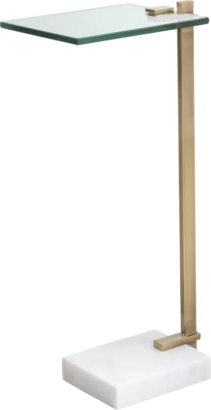 Shibell White Accent Table