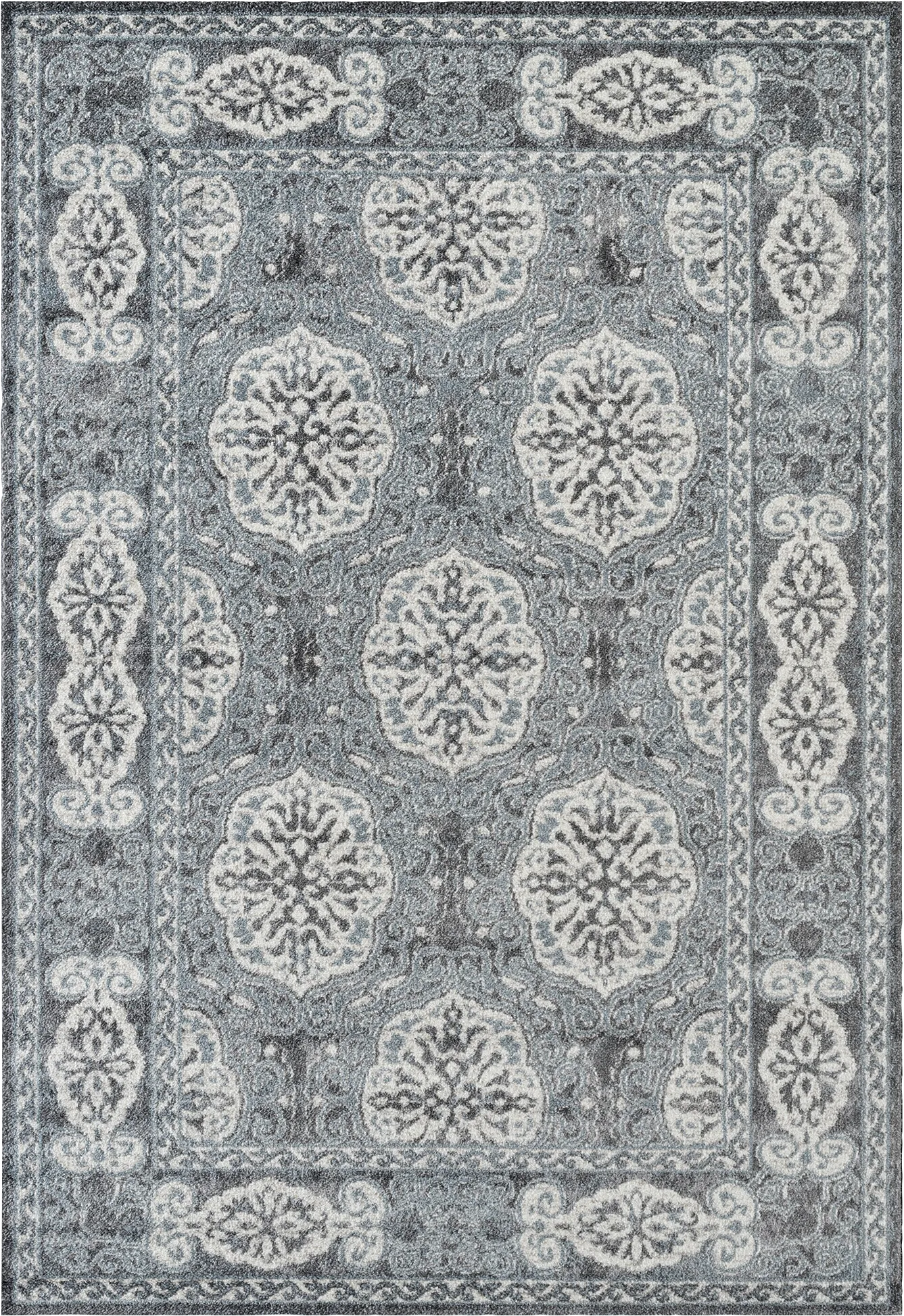 Emrawa Blue 5' x 7'6 Rug - Thumbnail - Image 1