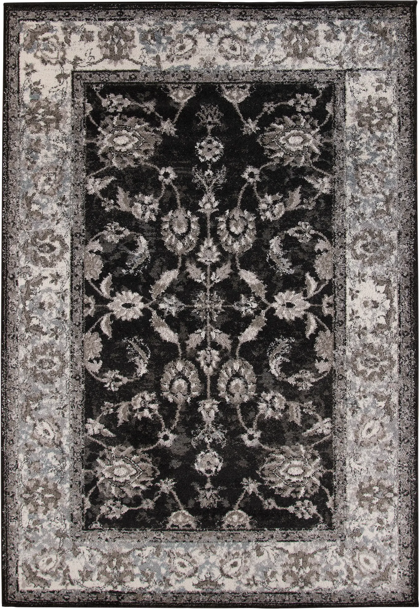 Amshall Black 5' x 7'6 Rug
