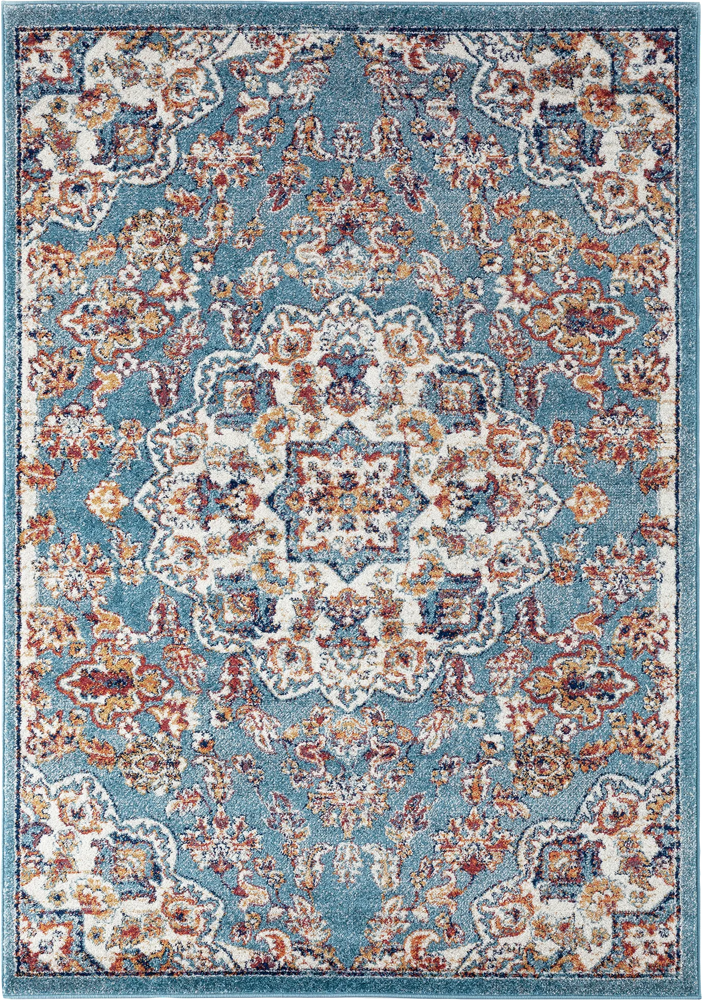 Chicana Blue 5' x 7'6 Rug - Thumbnail - Image 1