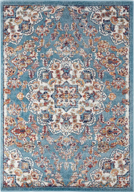 Chicana Blue 5' x 7'6 Rug