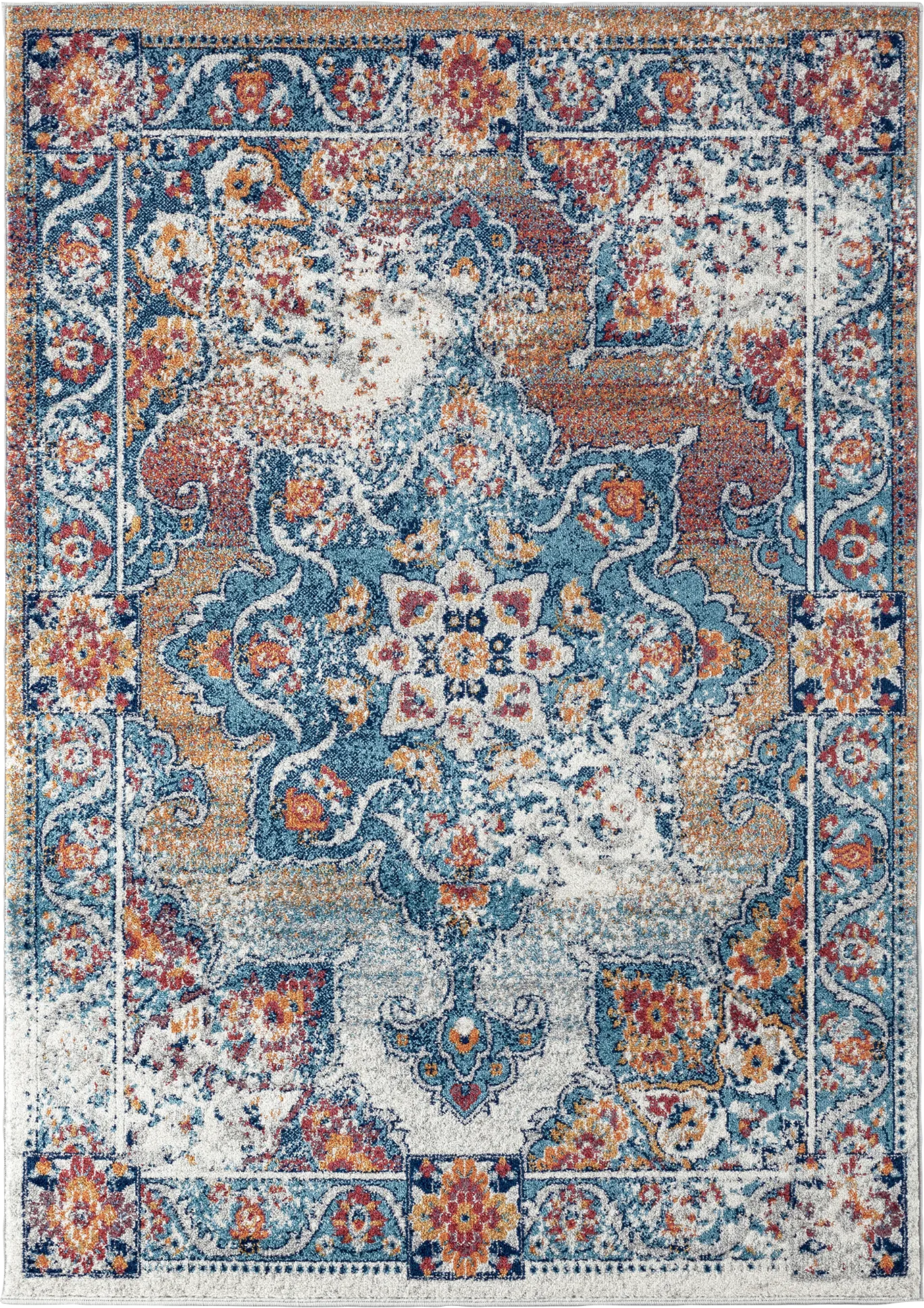Melidon Orange 7'9 x 9'9 Rug - Image 1