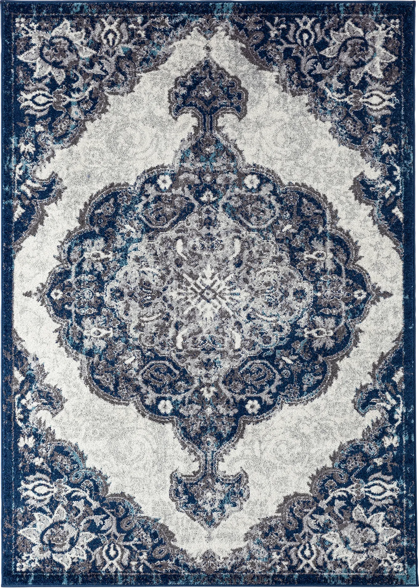 Hudtane Navy 7'9 x 9'9 Rug - Image 1