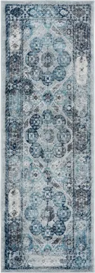 Hasder Gray 2'6 x 10'3 Runner Rug