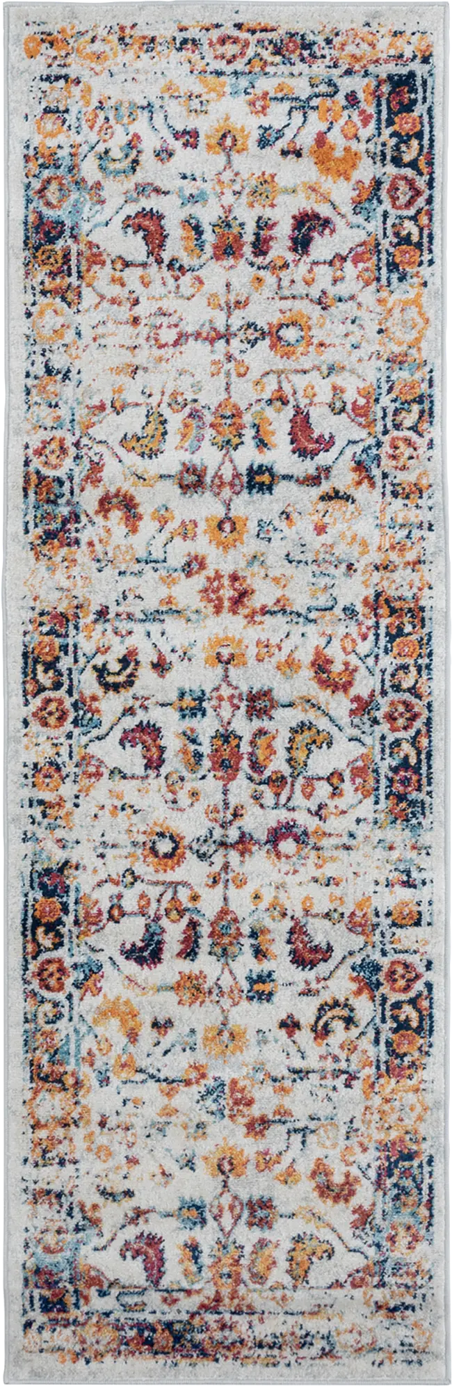 Mulmeda Orange 2' x 6' Runner Rug